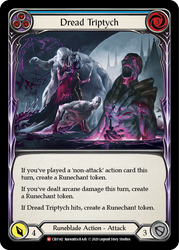 Dread Triptych [CRU142] 1st Edition Rainbow Foil