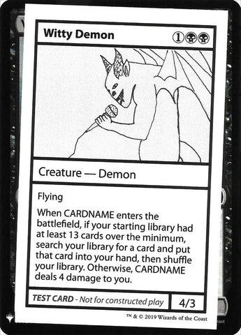 Witty Demon [Mystery Booster Playtest Cards]