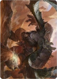 Moraug, Fury of Akoum Art Card [Zendikar Rising Art Series]