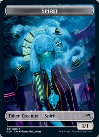 Spirit (002) // Rat Rogue Double-Sided Token [Kamigawa: Neon Dynasty Tokens]
