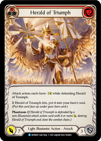 Herald of Triumph (Red) [MON008] 1st Edition Normal