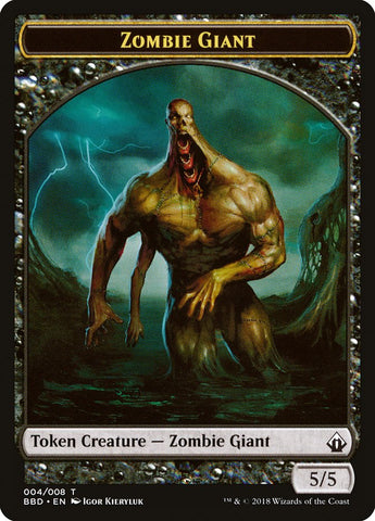 Zombie Giant Token [Battlebond Tokens]