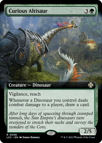 Curious Altisaur (Extended Art) [The Lost Caverns of Ixalan Commander]