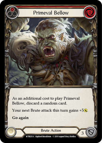 Primeval Bellow (Red) [WTR035-C] Alpha Print Normal