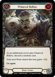 Primeval Bellow (Blue) [WTR037-C] Alpha Print Rainbow Foil
