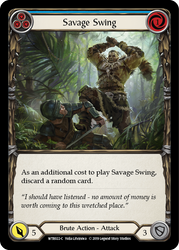Savage Swing (Blue) [WTR022-C] Alpha Print Rainbow Foil