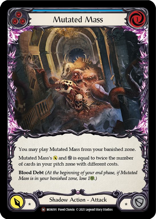 Mutated Mass (Rainbow Foil) [U-MON191-RF] Unlimited Edition Rainbow Foil