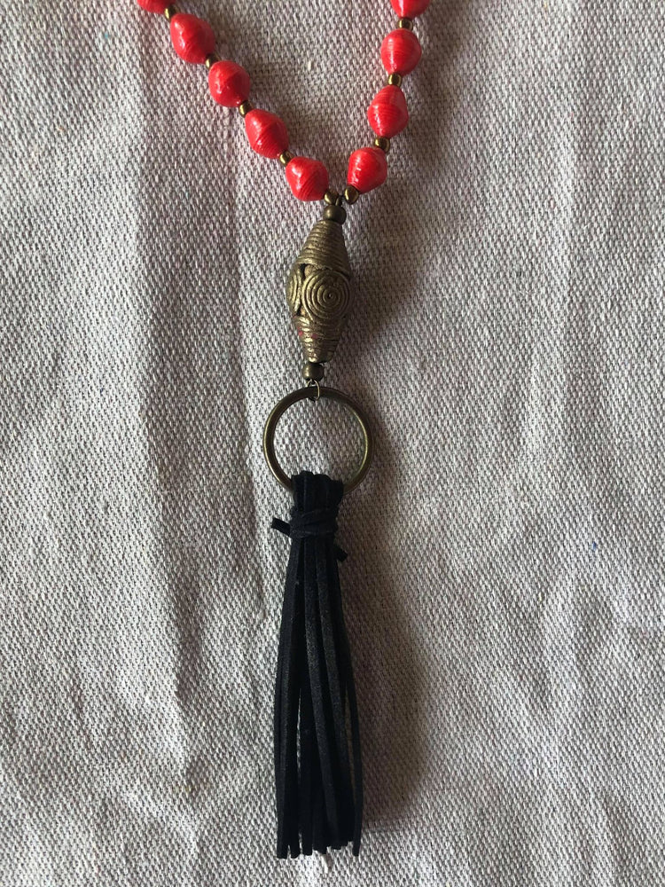 African beaded necklace