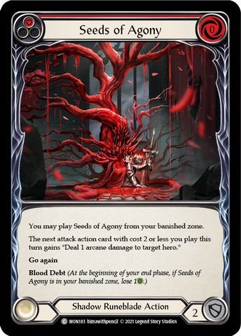 Seeds of Agony (Red) [MON183] 1st Edition Normal