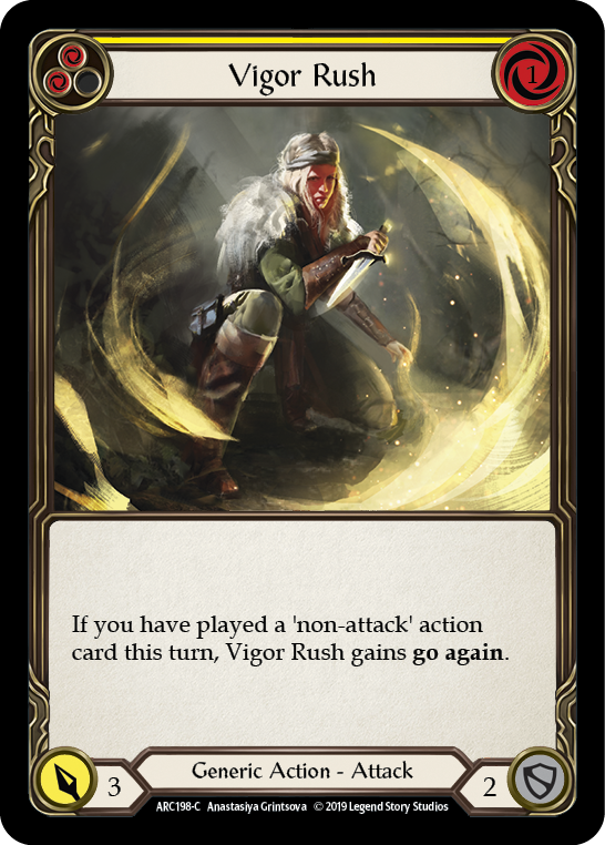 Vigor Rush (Yellow) [ARC198-C] 1st Edition Normal