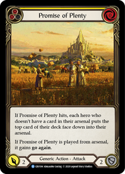 Promise of Plenty (Yellow) [CRU184] 1st Edition Rainbow Foil