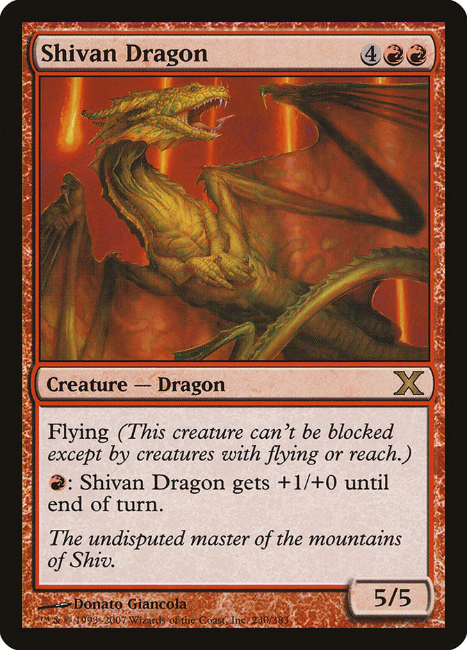 Shivan Dragon [Tenth Edition]