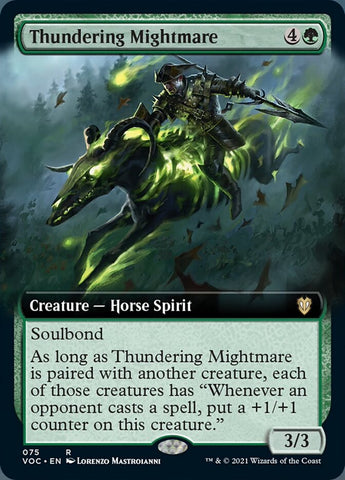 Thundering Mightmare (Extended Art) [Innistrad: Crimson Vow Commander]