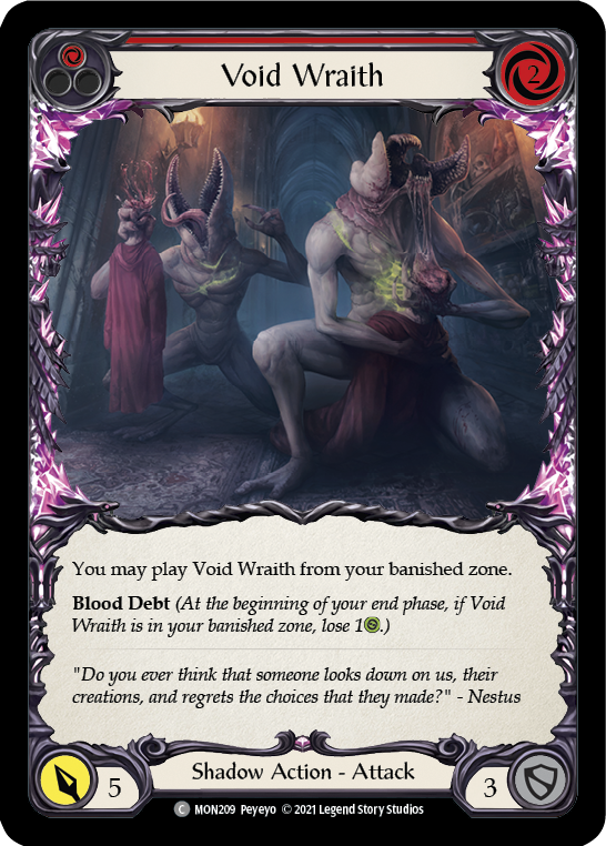 Void Wraith (Red) [MON209] 1st Edition Normal