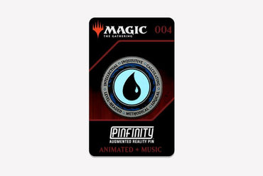 Pinfinity- MTG Blue Mana Augmented reality collectible pin