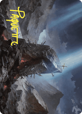 The Irencrag Art Card (Gold-Stamped Signature) [Wilds of Eldraine Art Series]
