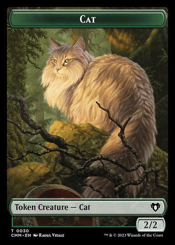 Elemental (0026) // Cat (0030) Double-Sided Token [Commander Masters Tokens]