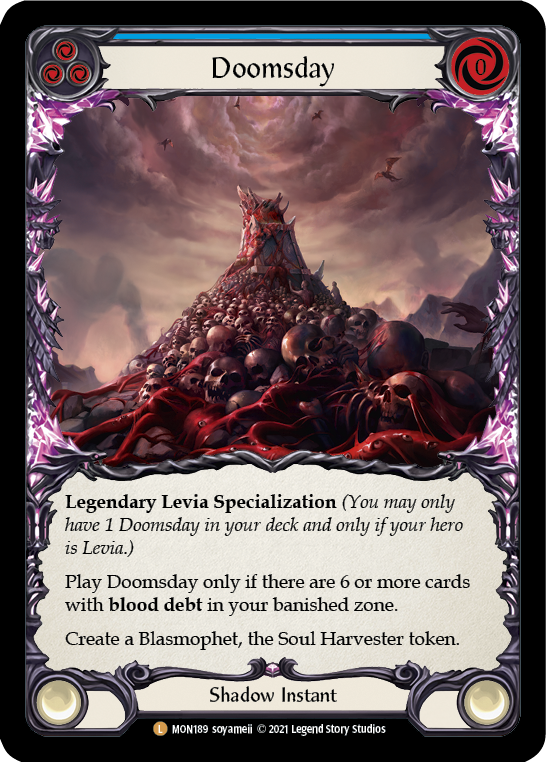 Doomsday (Cold Foil) [MON189-CF] 1st Edition Cold Foil