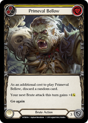 Primeval Bellow (Yellow) [WTR036-C] Alpha Print Rainbow Foil