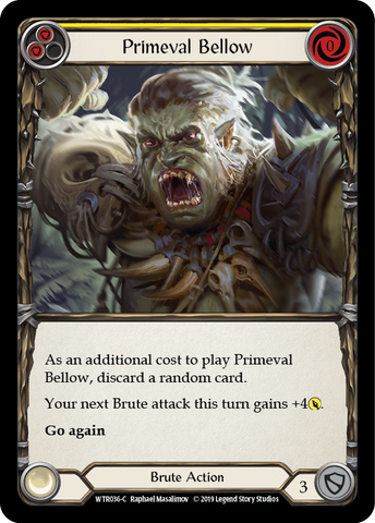 Primeval Bellow (Yellow) [WTR036-C] Alpha Print Rainbow Foil
