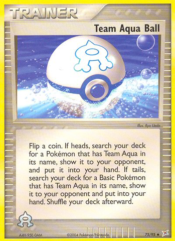 Team Aqua Ball (75/95) [EX: Team Magma vs Team Aqua]