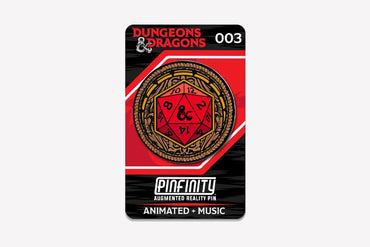 Pinfinity- D&D D20 Dice Augmented reality collectible pin