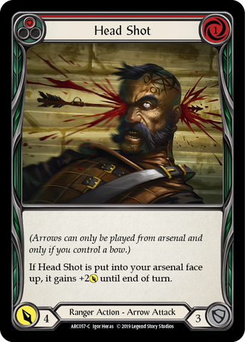 Head Shot (Red) [ARC057-C] 1st Edition Normal