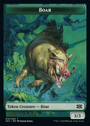 Boar // Vampire Double-Sided Token [Double Masters 2022 Tokens]