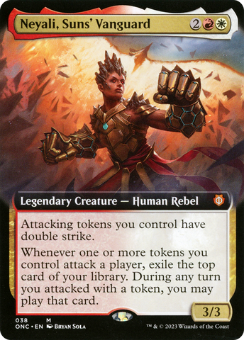 Neyali, Suns' Vanguard (Extended Art) [Phyrexia: All Will Be One Commander]