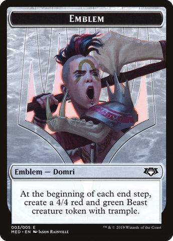 Domri, Chaos Bringer Emblem [Mythic Edition Tokens]