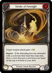 Stroke of Foresight (Red) [WTR138-C] Alpha Print Rainbow Foil