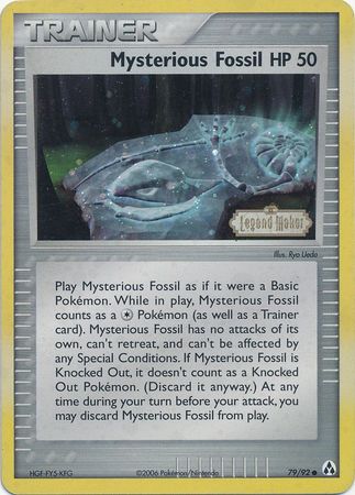 Mysterious Fossil (79/92) (Stamped) [EX: Legend Maker]