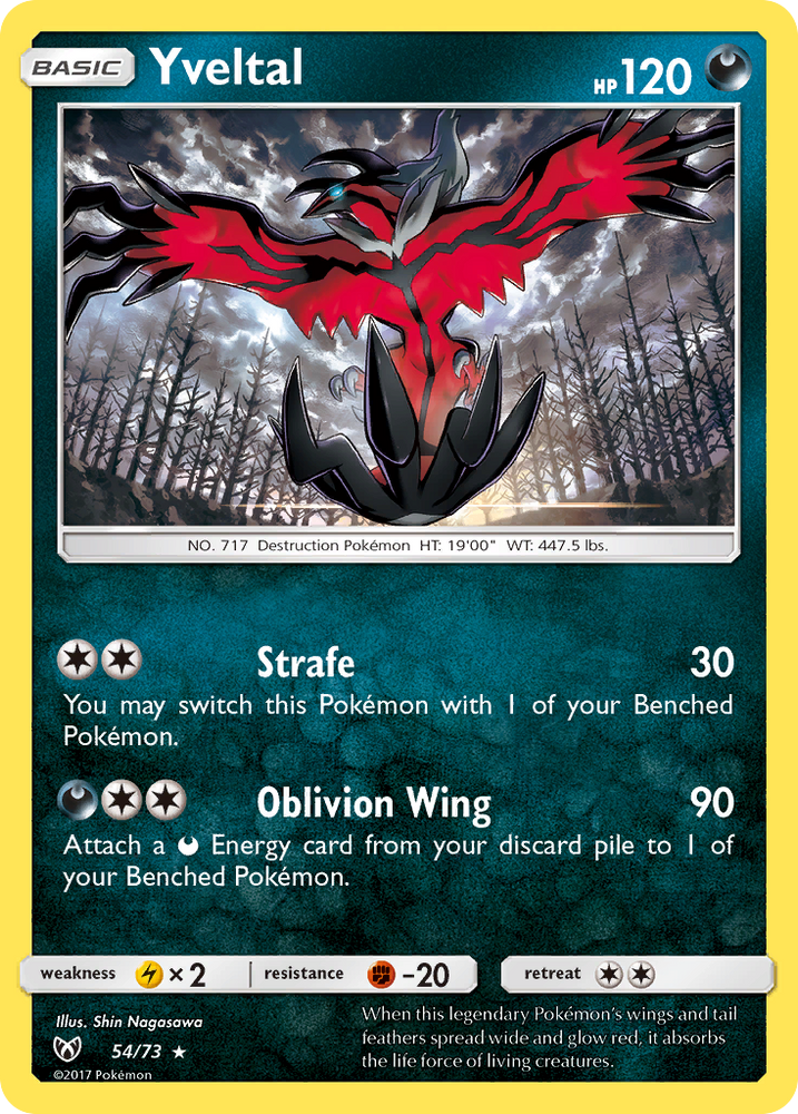 Yveltal (54/73) [Sun & Moon: Shining Legends]