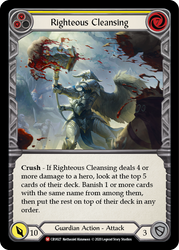 Righteous Cleansing [CRU027] 1st Edition Rainbow Foil