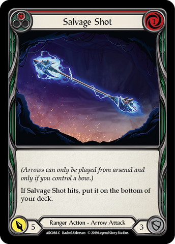 Salvage Shot (Red) [ARC066-C] 1st Edition Rainbow Foil