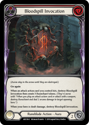Bloodspill Invocation (Red) [ARC106-C] 1st Edition Normal