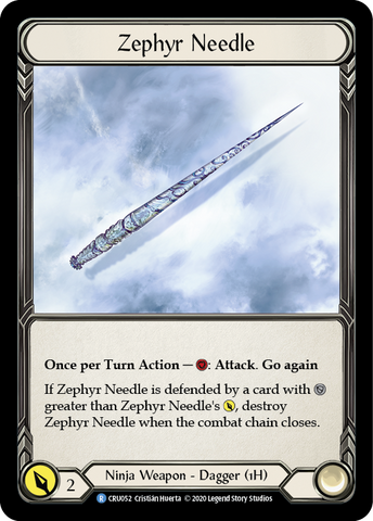 Zephyr Needle [CRU052] 1st Edition Cold Foil