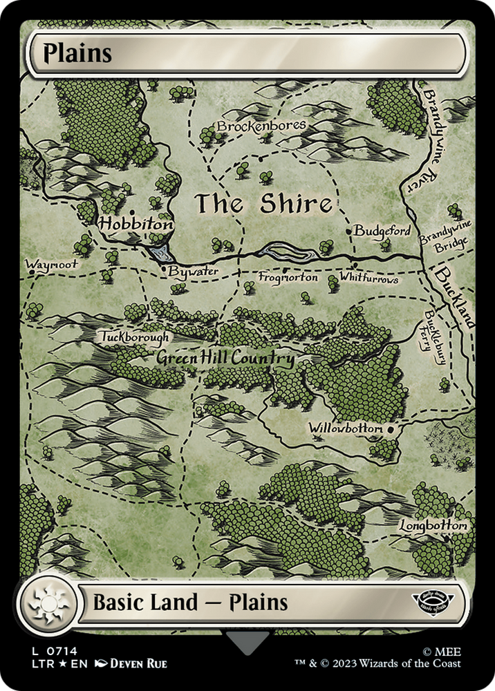 Plains (0714) (Surge Foil) [The Lord of the Rings: Tales of Middle-Earth]