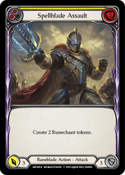 Spellblade Assault (Yellow) [ARC086-R] 1st Edition Rainbow Foil