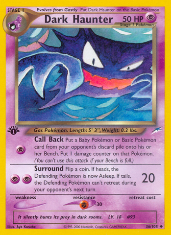 Dark Haunter (36/105) [Neo Destiny 1st Edition]