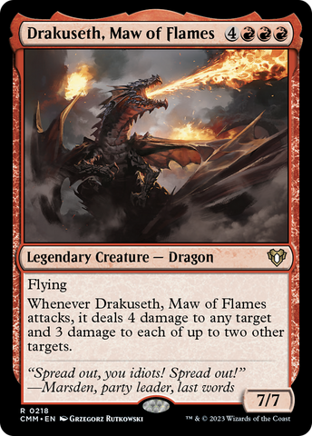 Drakuseth, Maw of Flames [Commander Masters]