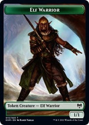 Elf Warrior // Shapeshifter Double-Sided Token [Kaldheim Tokens]