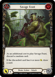 Savage Feast (Blue) [WTR016-R] Alpha Print Rainbow Foil