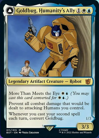 Goldbug, Humanity's Ally // Goldbug, Scrappy Scout [Transformers]