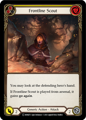 Frontline Scout (Yellow) (Rainbow Foil) [U-MON273-RF] Unlimited Edition Rainbow Foil