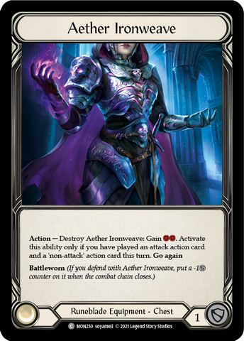Aether Ironweave (Cold Foil) [MON230-CF] 1st Edition Cold Foil