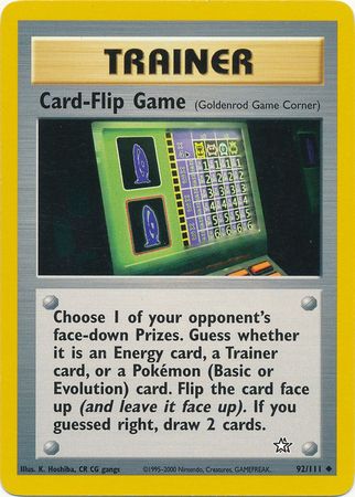 Card-Flip Game (92/111) [Neo Genesis Unlimited]