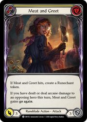 Meat and Greet (Yellow) [CRU152] 1st Edition Rainbow Foil