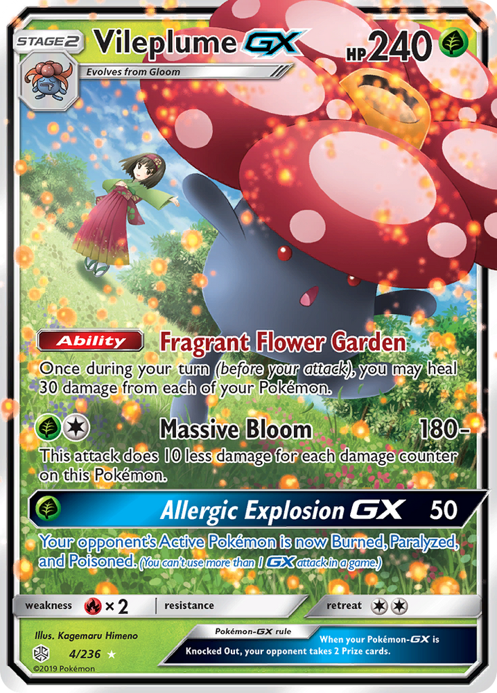 Vileplume GX (4/236) [Sun & Moon: Cosmic Eclipse]