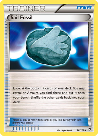 Sail Fossil (98/111) [XY: Furious Fists]